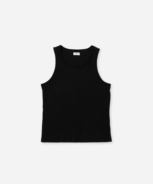 Saturdays NYC(サタデーズ ニューヨークシティ )の「Venice Rib Tank(タンクトップ・レディース・ブラック/チャコール/キナリ・L/M/S/XL)」の7枚目の写真