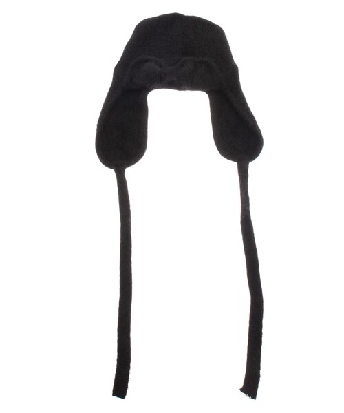 merry jenny（メリージェニー）の「ribbonイヤーフラップニットキャップ（ニットキャップ/ビーニー・レディース・アイボリー/グレー/ブラック・F）」の3枚目の写真