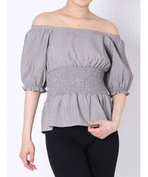 EMODA | ウェストマークオフショルダートップ(シャツ/ブラウス)