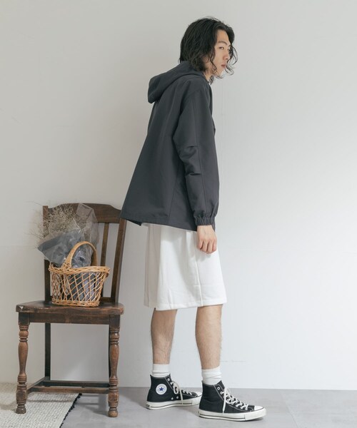 THE GOODLAND MARKET(ザグッドランドマーケット)の「『別注』MIDIUMISOLID×TGM Short easy pants(その他パンツ・レディース・Black/Off White/Top gray・one)」の9枚目の写真