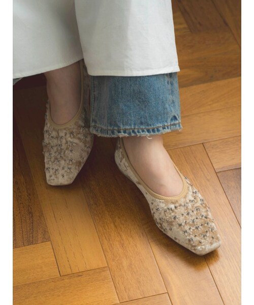 Ungrid（アングリッド）の「ビジューフラットシューズ（その他シューズ・レディース・ブラック/ベージュ・S/M/L）」の21枚目の写真