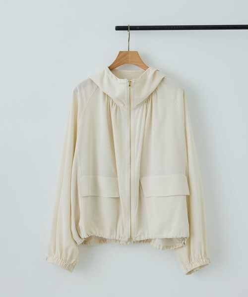 ROPE'（ロペ）の「【DEWEIGHT'(デューエイト)】シアーマウンテンパーカー/イージーケア（マウンテンパーカー・レディース・オフホワイト/ダークブラウン・F）」の15枚目の写真