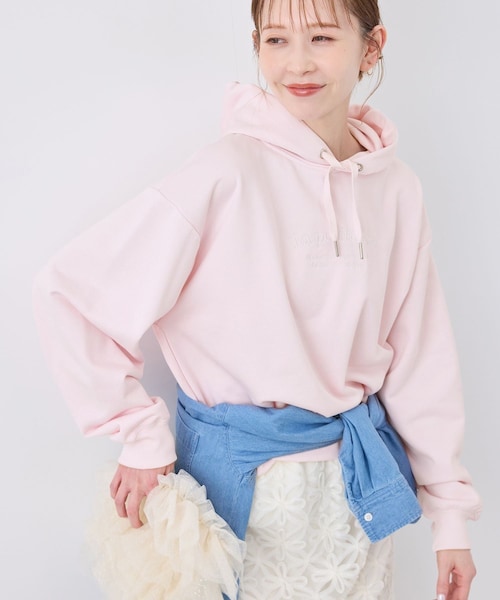 ROPE' PICNIC（ロペピクニック）の「アソートロゴ刺繍裏毛フーディー（パーカー・レディース・グレー系/オフホワイト/ネイビー/ピンク・38/F）」の8枚目の写真