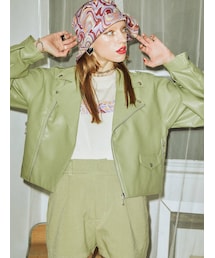 jouetie | タックスリーブライダース(ライダースジャケット)