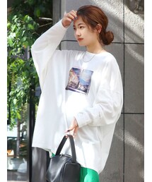 Ungrid | フォトデザインロゴロングスリーブTee(Tシャツ/カットソー)