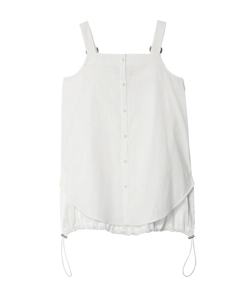 UN3D.（アンスリード）の「LAYERED SHIRT CAMISOLE（キャミソール・レディース・ホワイト/ミックス・38/36）」の3枚目の写真