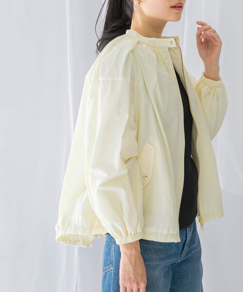 URBAN RESEARCH ROSSO（アーバンリサーチロッソ）の「ギャザーボリュームブルゾン（ブルゾン・レディース・L/KHAKI/OFF WHITE/BLACK・FREE）」の17枚目の写真