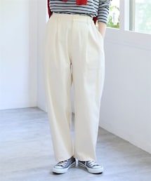 nissen | 大きいサイズ ストレッチコクーンシルエットパンツ(パンツ)