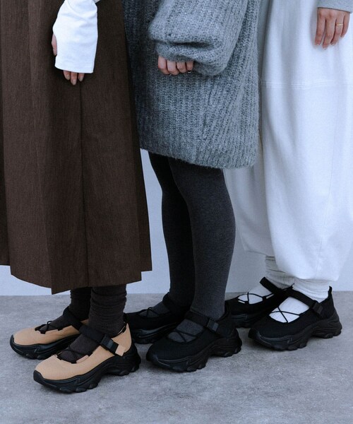 KBF（ケイビーエフ）の「バレエスニーカー（スニーカー・レディース・BLACK/BEIGE・36/37/38）」の19枚目の写真