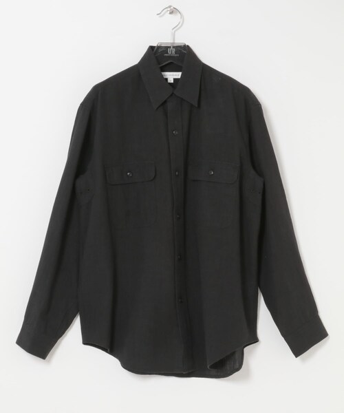 URBAN RESEARCH（アーバンリサーチ）の「SANDWASH LINEN WORK SHIRTS（シャツ/ブラウス・メンズ・WHITE/BLACK/BROWN/NAVY・M/L）」の9枚目の写真