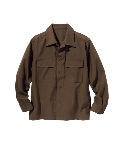 nissen（ニッセン）の「CPOシャツジャケット（ジャケット/アウター・メンズ・ブラウン/黒/ベージュ・M/L/LL/3L/4L/5L/6L/8L/10L）」の14枚目の写真