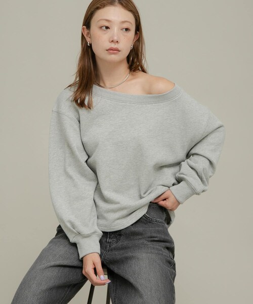 URBAN RESEARCH Sonny Label（アーバンリサーチサニーレーベル）の「ワイドクルーネックスウェット（スウェット・レディース・オフ/グレー/ピンク/イエロー・FREE）」の18枚目の写真