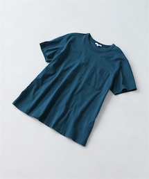nissen | 綿１００％お腹ゆったりポケット付クルーネック半袖Ｔシャツ(Tシャツ/カットソー)