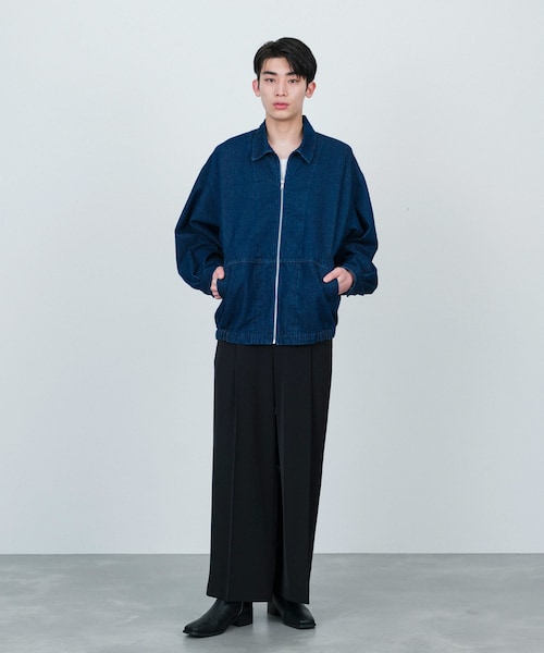 JUNRED(ジュンレッド)の「j.n.r.d / ルーズジップデニムブルゾン(デニムジャケット・メンズ・キナリ/ネイビー・L/M)」の18枚目の写真