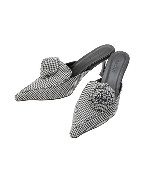 jouetie（ジュエティ）の「ローズモチーフパターンミュール（その他シューズ・レディース・ブラック/ブラウン・M/L）」の3枚目の写真