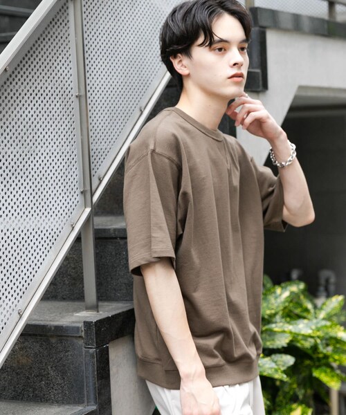 SENSE OF PLACE by URBAN RESEARCH（センスオブプレイスバイアーバンリサーチ）の「ライトスウェットショートスリーブTシャツ（Tシャツ/カットソー・メンズ・CHARCOAL/BROWN/OATMEAL/MINT・M/L）」の18枚目の写真