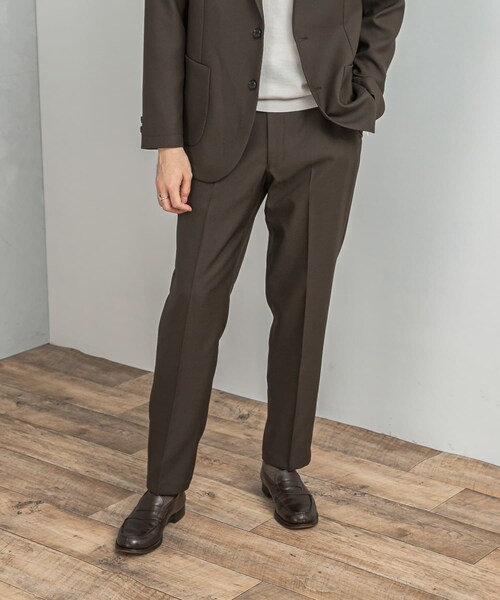 URBAN RESEARCH DOORS(アーバンリサーチドアーズ)の「LIFE STYLE TAILOR ウールライクツイルコンフォータブルパンツ(スラックス・メンズ・NAVY/OLV BROWN/BLUE GRAY・S/M/L/XL)」の2枚目の写真