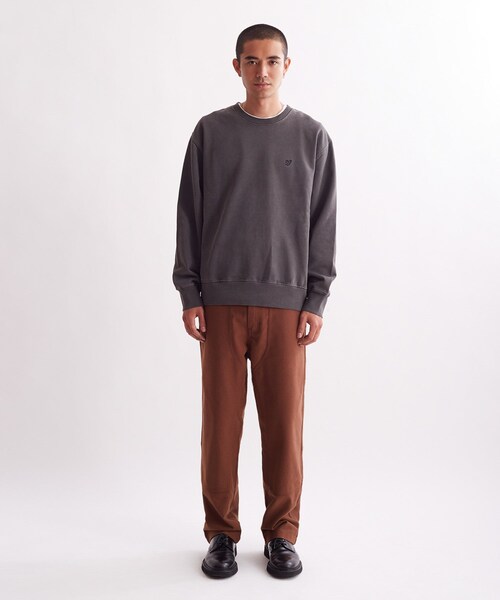 Saturdays NYC(サタデーズ ニューヨークシティ )の「Bowery Snyc Pigment Dyed Crew(スウェット・メンズ・ブラック/サックス・L/M/S/XL/XS)」の19枚目の写真
