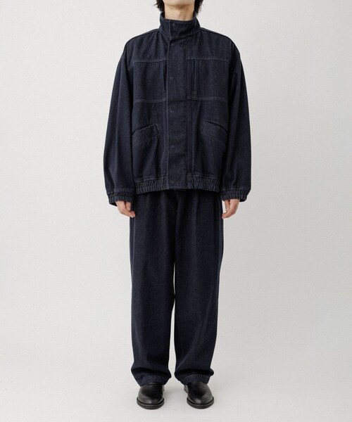 ADAM ET ROPE'(アダムエロペ)の「13oz デニムワイドイージーパンツ / ADAM ET ROPE' JEANS(デニムパンツ・メンズ・ブラック系/ネイビー・L/M/S)」の8枚目の写真