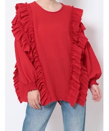 jouetie | ボリュームスリーブ2WAYフリルブラウス(シャツ/ブラウス)