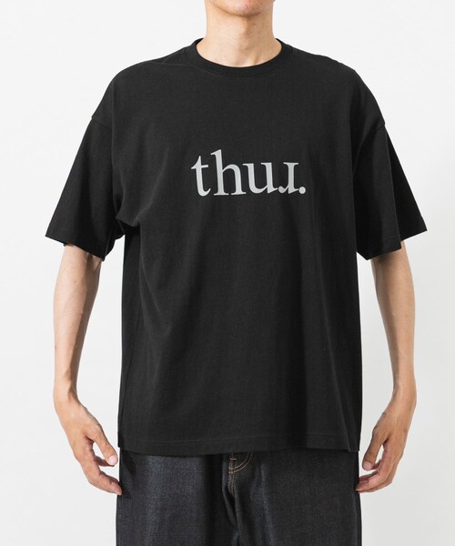 URBAN RESEARCH(アーバンリサーチ)の「thur. logo SHORT-SLEEVE T-SHIRTS(Tシャツ/カットソー・メンズ・BLACK・M/L/XL)」の8枚目の写真