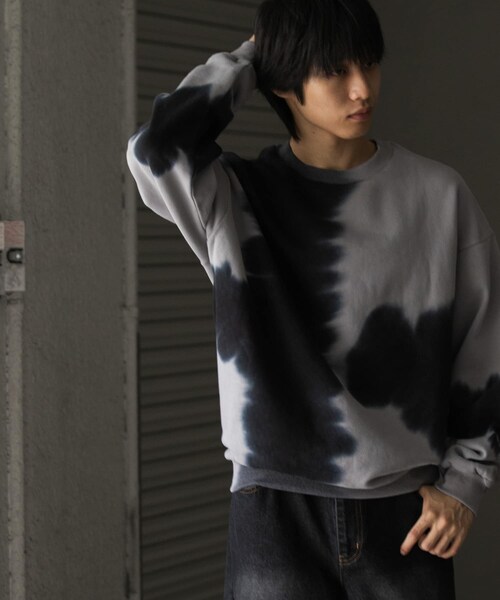 SENSE OF PLACE by URBAN RESEARCH（センスオブプレイスバイアーバンリサーチ）の「ブリーチクルーネックウェット（スウェット・メンズ・GREEN/BLACK/BURGUNDY・M/L）」の6枚目の写真