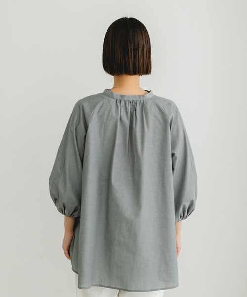 URBAN RESEARCH ROSSO（アーバンリサーチロッソ）の「『UR TECH』F by ROSSO　イージーリネンボリュームブラウス（シャツ/ブラウス・レディース・PINK/GRAY/MINT/NAVY/BLUE ST・FREE）」の14枚目の写真