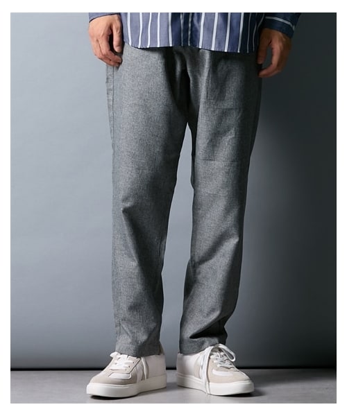 nissen（ニッセン）の「メランジロングイージーパンツ（パンツ・メンズ・チャコール/ブラック・M/L/LL）」の6枚目の写真