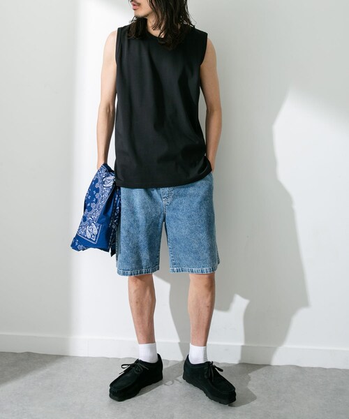 URBAN RESEARCH Sonny Label（アーバンリサーチサニーレーベル）の「コンパクトスムースベーシックタンクトップ（タンクトップ・メンズ・ホワイト/ブラック/グレー・M/L）」の12枚目の写真