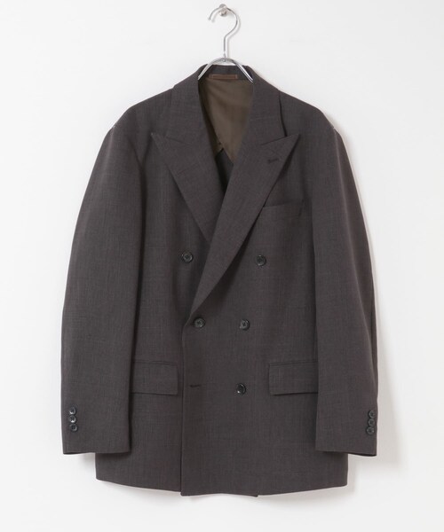 URBAN RESEARCH DOORS(アーバンリサーチドアーズ)の「LIFE STYLE TAILOR ウーリーノグレンチェックダブルジャケット(テーラードジャケット・メンズ・BROWN-CH・S/M/L/XL)」の20枚目の写真