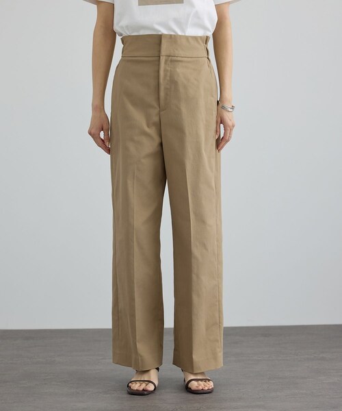 ADAM ET ROPE'(アダムエロペ)の「コットンライクスタイルアップパンツ 3(スラックス・レディース・ベージュ/ネイビー・M/S/XS)」の12枚目の写真