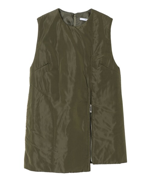 UN3D.（アンスリード）の「PADDED ZIP VEST【セットアップ着用可能】（ベスト・レディース・ブラック/カーキ・36/38）」の3枚目の写真