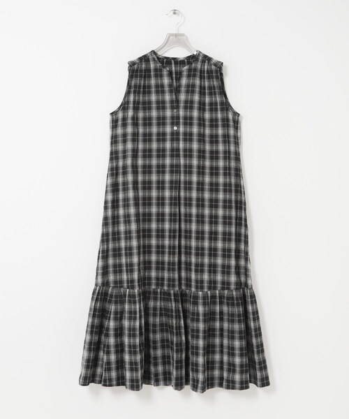URBAN RESEARCH（アーバンリサーチ）の「サッカーチェックワンピース（ワンピース・レディース・BLACK/NAVY・Free）」の11枚目の写真