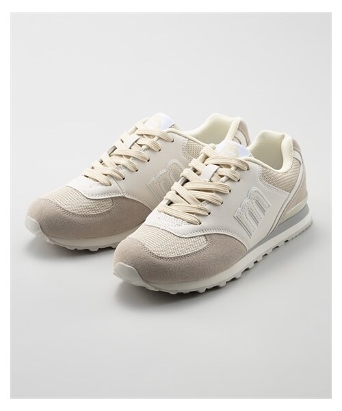 nissen（ニッセン）の「moz　コンビレースアップスニーカー（ワイズ３Ｅ）（スニーカー・メンズ・グレー×ネイビー/マスタード/ネイビー/黒/グレージュミックス/ネイビーミックス/テラコッタミックス/ラベンダー×グレー・22.5cm/23.0cm/23.5cm/24.0cm/24.5cm/【ドロップ】25.0cm）」の14枚目の写真