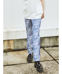jouetie | ハイウエストジャガードパンツ(スラックス)