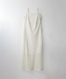 nissen | 【CHIC STYLE】レースキャミソールストレートロングワンピース(ワンピース)