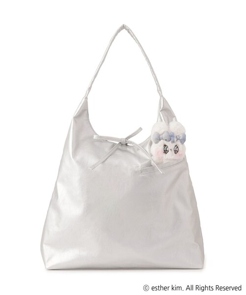 ROPE' PICNIC(ロペピクニック)の「【Esther Bunny Little meets ROPE' PICNIC】チャーム付きバッグ(トートバッグ・レディース・ブラック/シルバー・F)」の4枚目の写真
