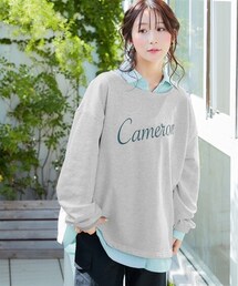 nissen | 綿１００%オーバーサイズ大人のロゴプリントスウェット＜大きいサイズ有＞(スウェット)