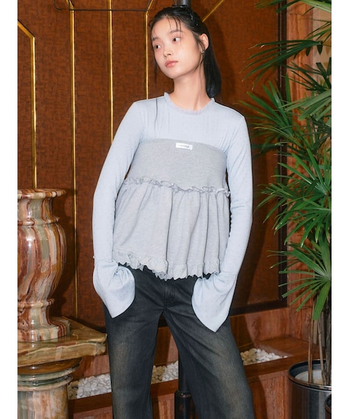 CALNAMUR（カルナムール）の「2wayスウェットミニスカート（スカート・レディース・ホワイト/グレー/ネイビー・F）」の10枚目の写真