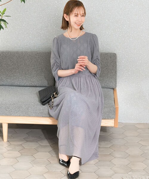 URBAN RESEARCH ROSSO（アーバンリサーチロッソ）の「オーバーレースドレス（ワンピース・レディース・yellow/sax・FREE）」の8枚目の写真