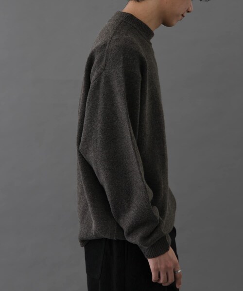 URBAN RESEARCH DOORS(アーバンリサーチドアーズ)の「FORK&SPOON Ricotta モックネックニット(ニット/セーター・メンズ・BROWN/GREEN/CHARCOAL・4/5)」の20枚目の写真