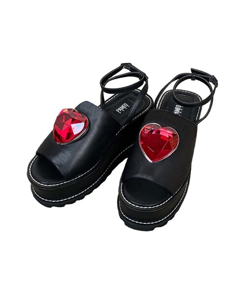 PAMEO POSE（パメオポーズ）の「Meta Heart Sandal（サンダル・レディース・ブラック/パープル/ミックス/シルバー・37/38/39）」の11枚目の写真