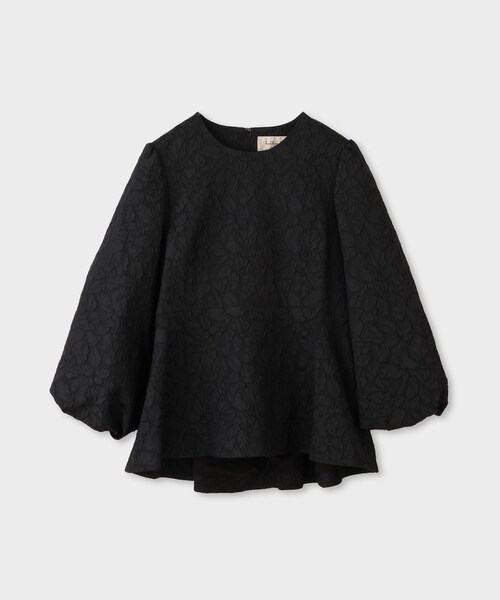 ROPE'（ロペ）の「【troisiemechaco（トロワズィエムチャコ）】×moi salon et rope EXCLUSIVE EDITION JACQUARD BLOUSE（シャツ/ブラウス・レディース・オフホワイト/ブラック・36/38）」の9枚目の写真
