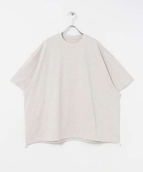 URBAN RESEARCH（アーバンリサーチ）の「dDdDdDd　BIG DRAWSTRING SHORT-SLEEVE T-SHIRTS（Tシャツ/カットソー・メンズ・WHITE/BLACK/NAVY/M.GRAY・S/M/L/XL/XXL）」の3枚目の写真