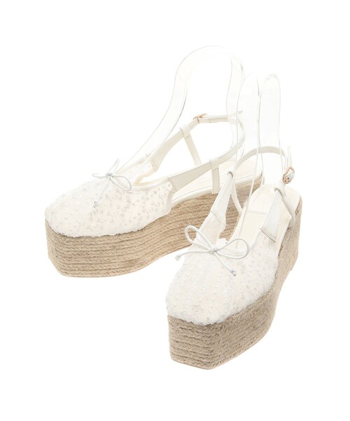 dazzlin（ダズリン）の「アソートバレエシューズ（サンダル・レディース・オフホワイト/グレー/ブラック・M/L）」の3枚目の写真