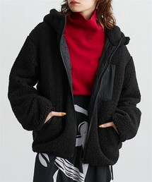 Soiunique | 中綿入りボアフードブルゾン　［Soiunique］(カバーオール)