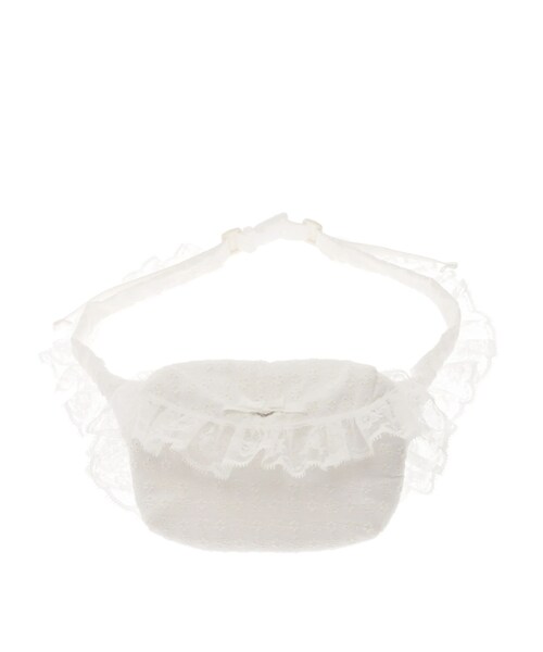 merry jenny（メリージェニー）の「cotton lace ウエストポーチ（ボディバッグ/ウエストポーチ・レディース・オフホワイト・F）」の2枚目の写真