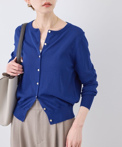 ROPE' PICNIC（ロペピクニック）の「【UVカット・吸水速乾・遮熱】Comfort Seriesコンフォートシリーズ/カーディガン（カーディガン/ボレロ・レディース・ブラック/キナリ/ブルー/ブルー系/ピンク系・38/40）」の13枚目の写真