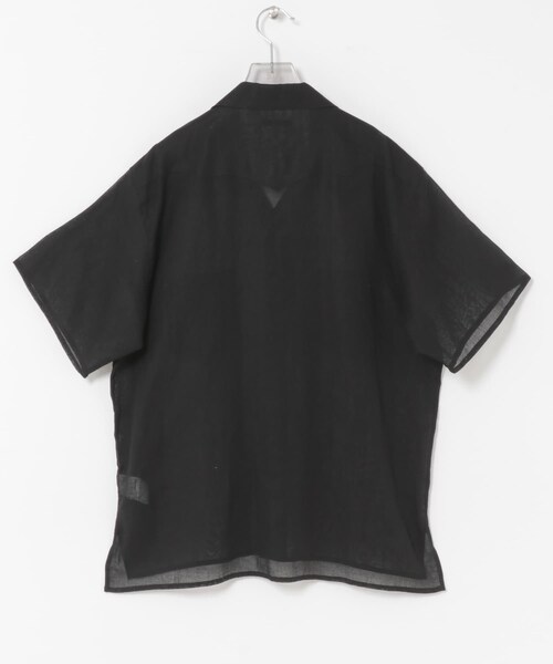 URBAN RESEARCH（アーバンリサーチ）の「YLEVE　C/R VOILE HAND STITCH SHIRTS（シャツ/ブラウス・メンズ・010 BLACK/030 IVORY・4/5）」の11枚目の写真