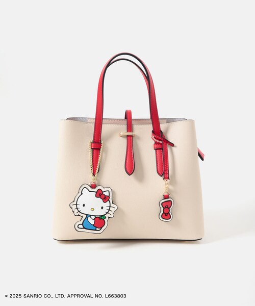 RODE SKO（ロデスコ）の「サンリオキャラクターズ チャーム付バッグ（ハンドバッグ・レディース・IVORYxRED/GRAYxWHITE/PINKxGRG/YELxCML・One）」の17枚目の写真